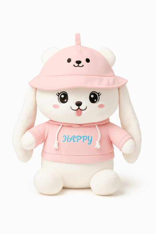 Fluffy Roze Konijn