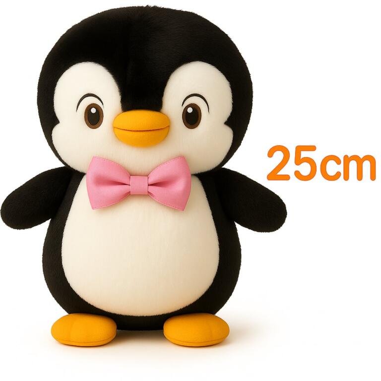 Zwarte pinguïn knuffel 22cm