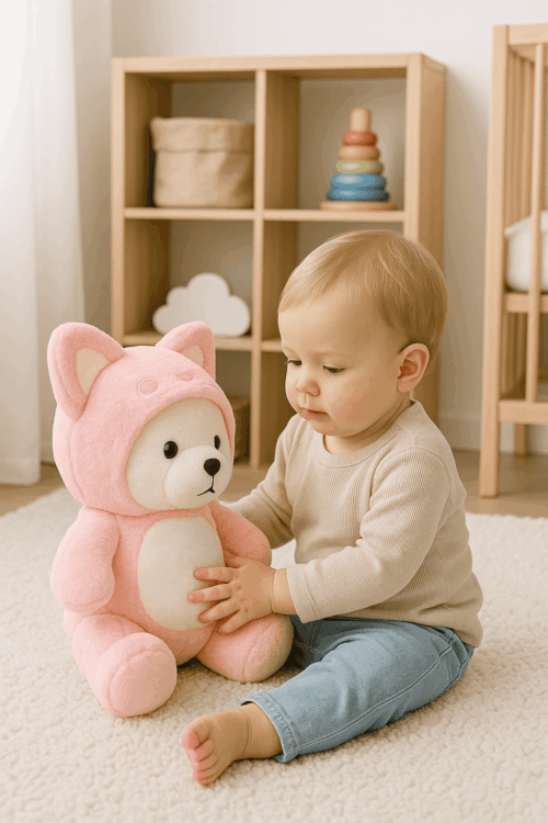 Roze Beer knuffel - Afbeelding 5