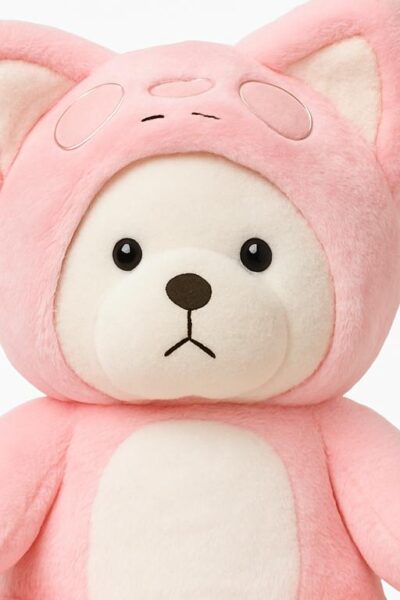 Roze beer knuffel - Afbeelding 2