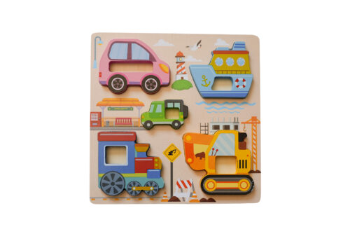 Houten Puzzelset 4 stuks voor Kinderen - Afbeelding 3