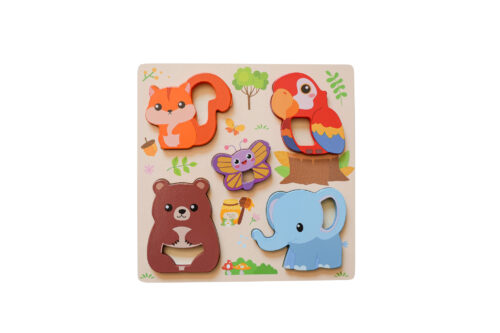 Houten Puzzelset 4 stuks voor Kinderen - Afbeelding 5