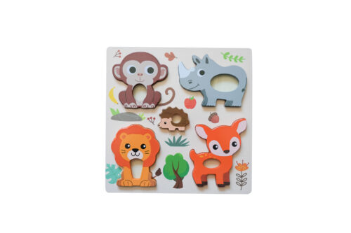 Houten Puzzelset 4 stuks voor Kinderen - Afbeelding 3