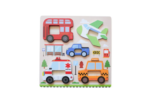 Houten Puzzelset 4 stuks voor Kinderen - Afbeelding 5