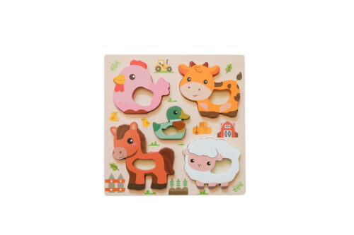 Houten Puzzelset 4 stuks voor Kinderen - Afbeelding 4