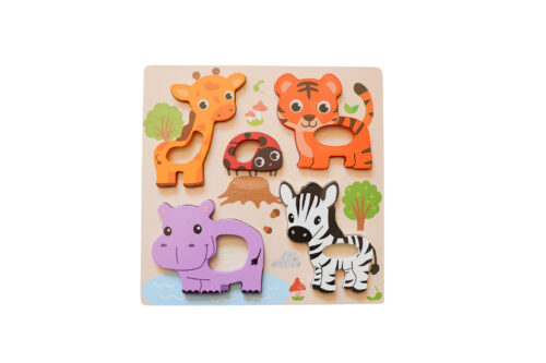 Houten Puzzelset 4 stuks voor Kinderen - Afbeelding 3