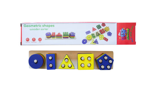 Houten Vormen Sorteerbord - Afbeelding 4