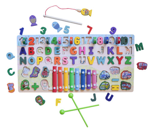 Houten Educatief Speelbord 8-in-1 - Afbeelding 3