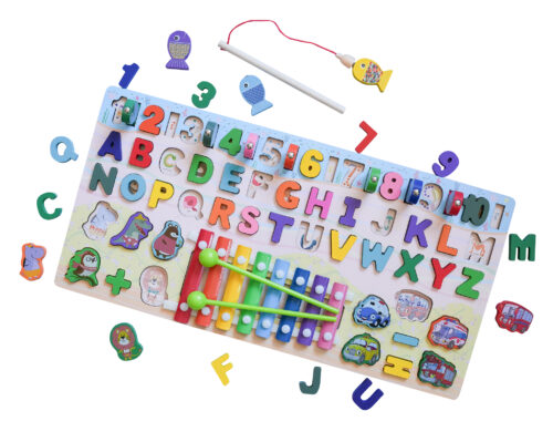 Houten Educatief Speelbord 8-in-1 - Afbeelding 4