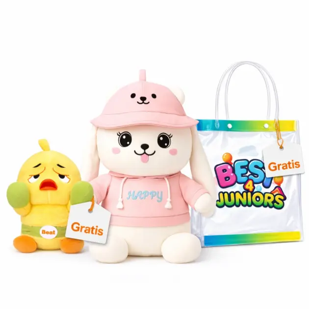 Roze konijn knuffel 45cm