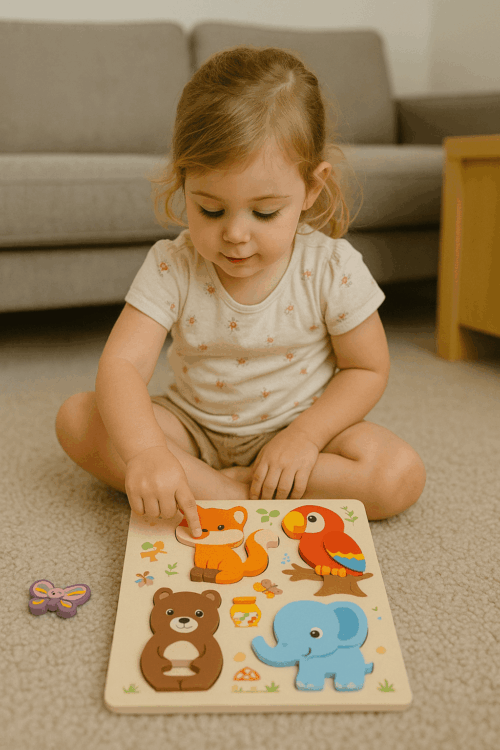 Houten Puzzelset 4 stuks voor Kinderen - Afbeelding 7