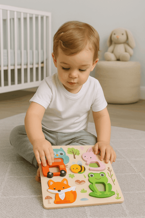 Houten Puzzelset 4 stuks voor Kinderen - Afbeelding 7