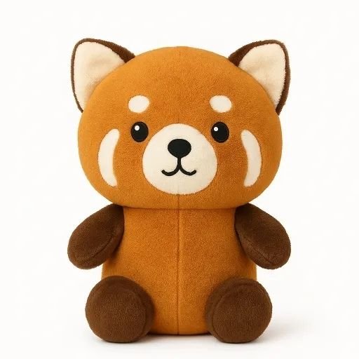 Rode panda knuffel 22cm