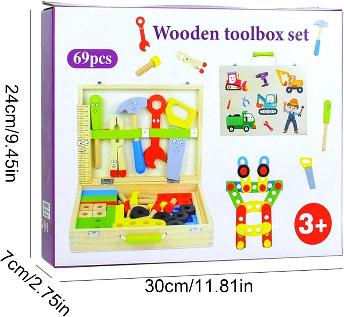 Houten Gereedschapskist - Afbeelding 3