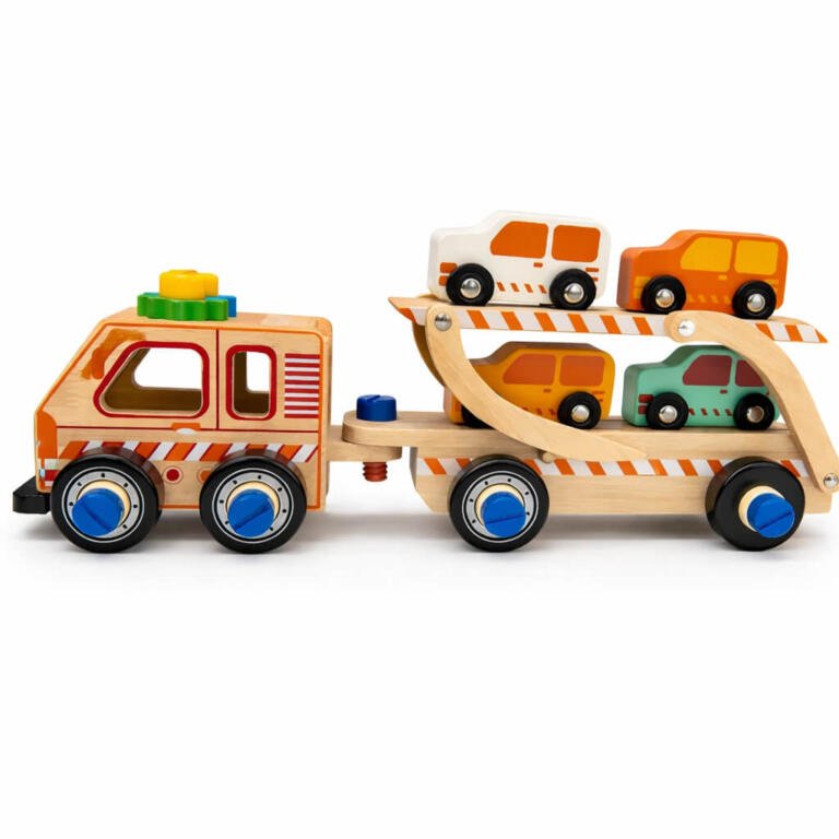 Houten Autotransporter Speelgoed