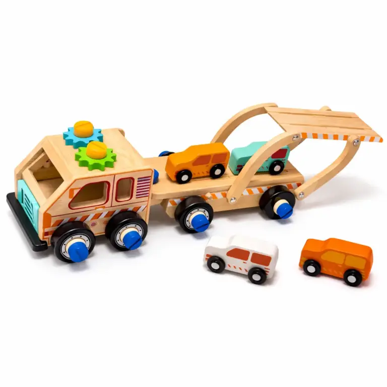 Houten Autotransporter Speelgoed