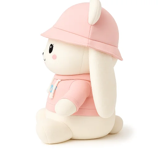 Roze konijn knuffel 45cm