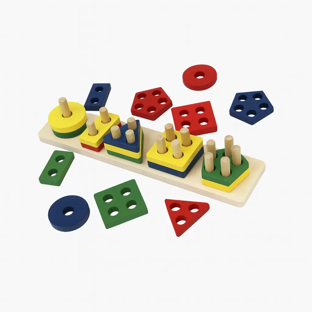 Houten Vormen Sorteerbord