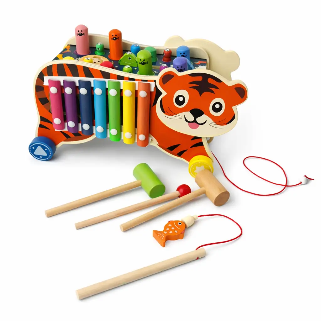 Houten Tijger Speelgoed 8-in-1