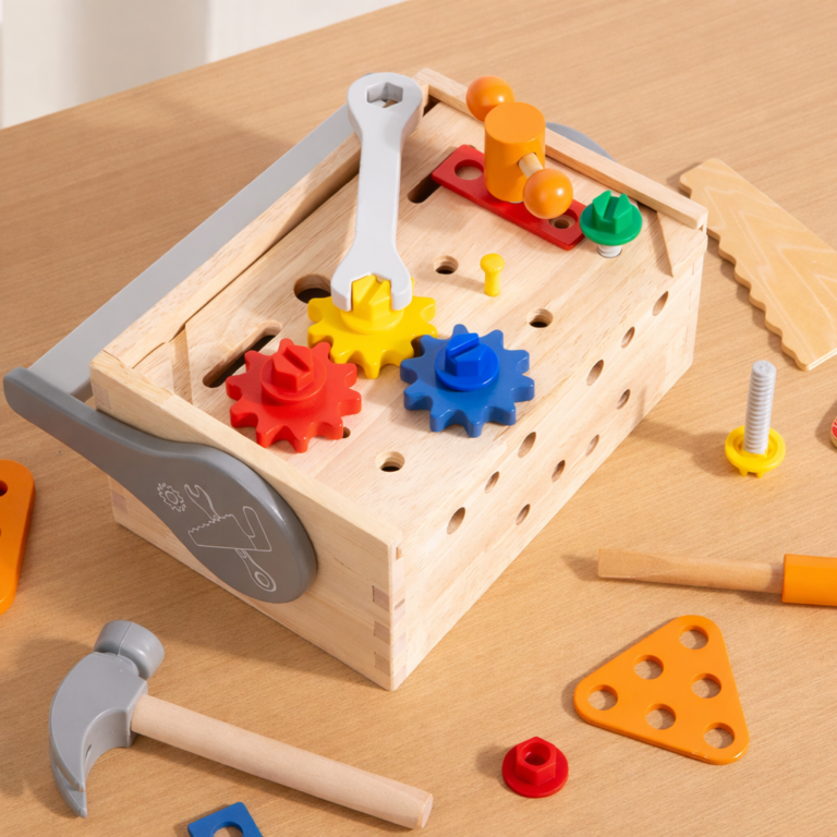 Houten Kinder Gereedschapskist