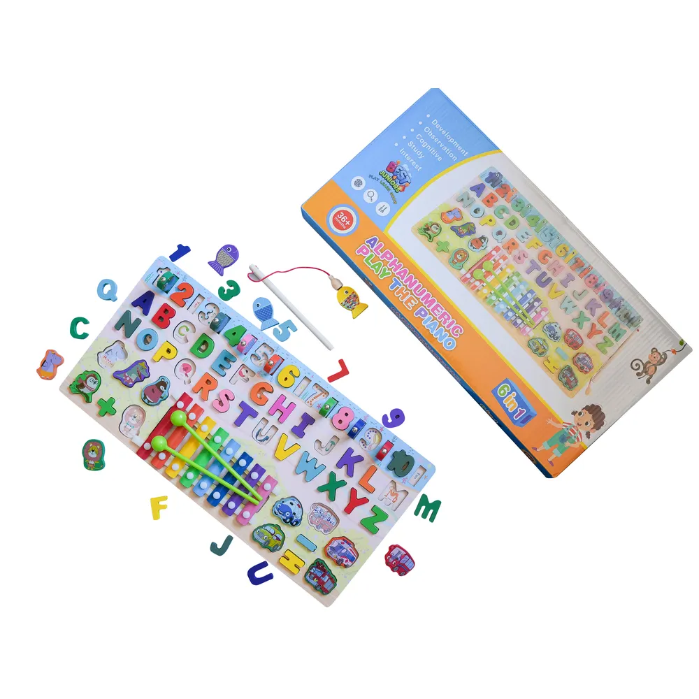 Houten Educatief Speelbord 8-in-1