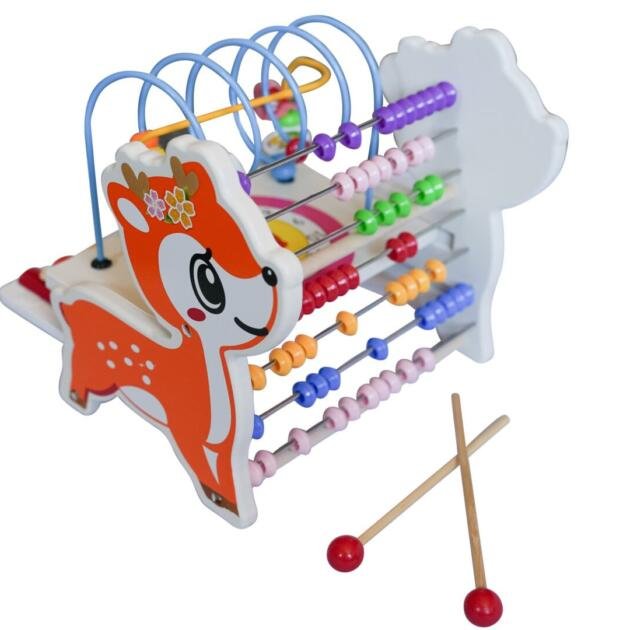 Houten Hert Speelgoed 5-in-1 – Xylofoon