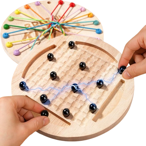 Magnetisch schaak- en touwpuzzel 2-in-1