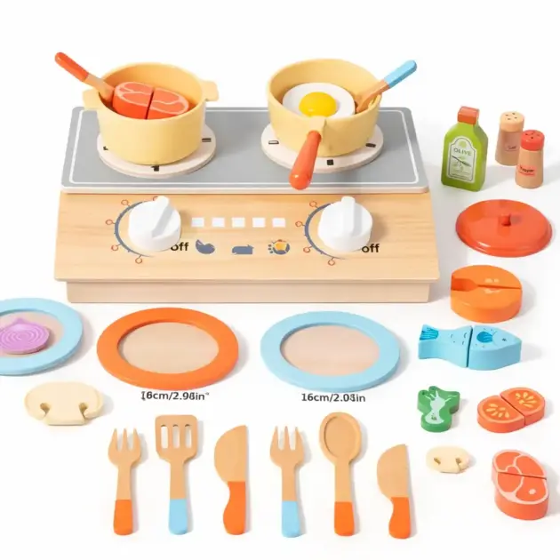 Houten Keukenspeelset voor Kinderen