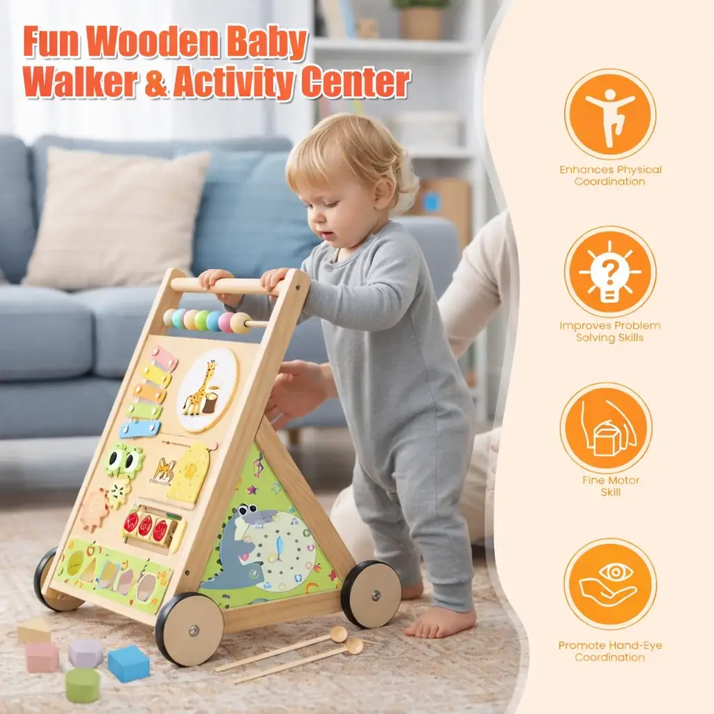 Houten Loopwagen - Afbeelding 4