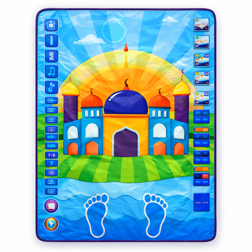 Educatieve Gebedsmat voor Kinderen – Blauw