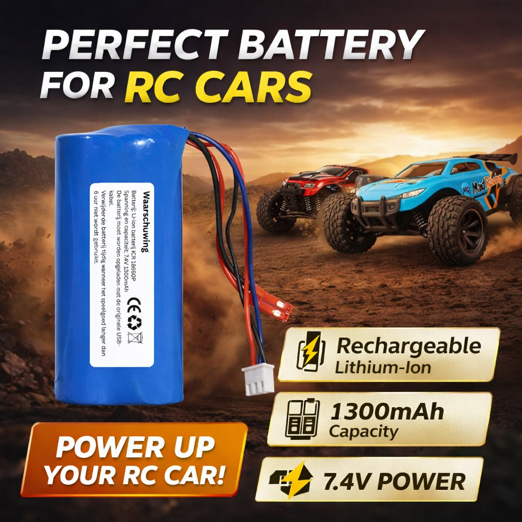Premium 7.4V 1300mAh Li-ion Accu voor RC-auto’s – Langdurig & Veilig - Afbeelding 4