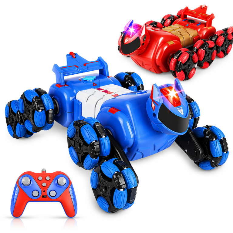 Robot RC Auto 8WD met Spray & Licht (Blauw)