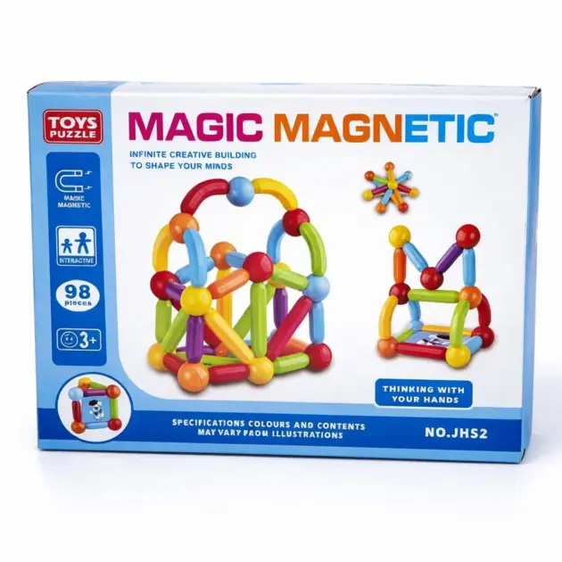 Magnetisch Bouwspeelgoed 98 Delig