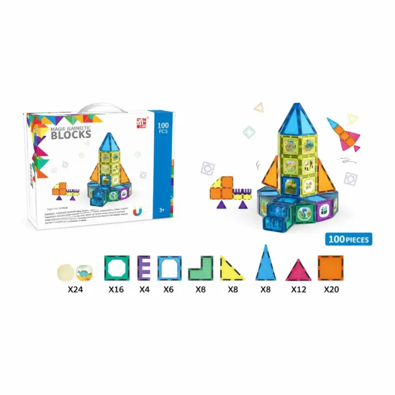 Magnetische Bouwblokken 100 Delig