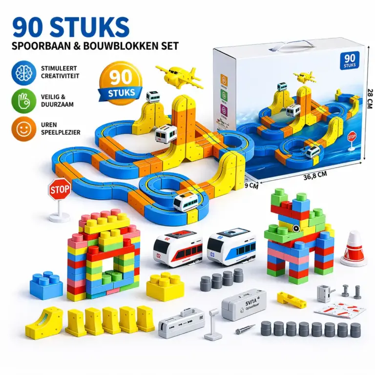 Magnetische Racebaan 90 Delig