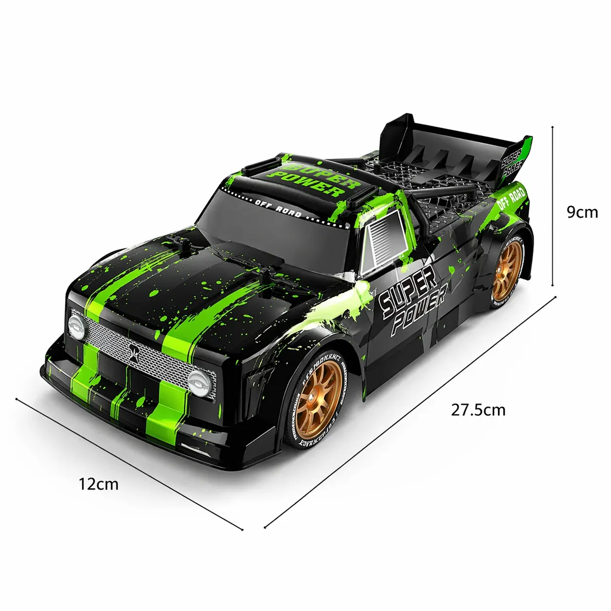 RC Mamba Green – 4WD Drift Truck - Afbeelding 2