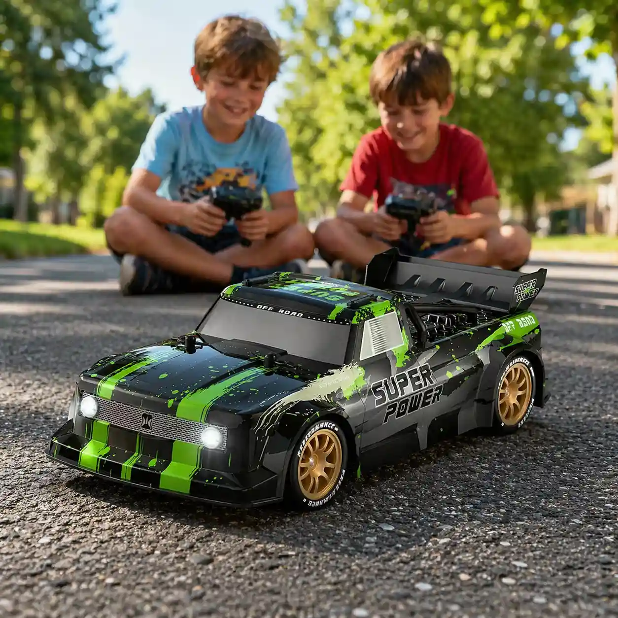 RC Mamba Green – 4WD Drift Truck - Afbeelding 6