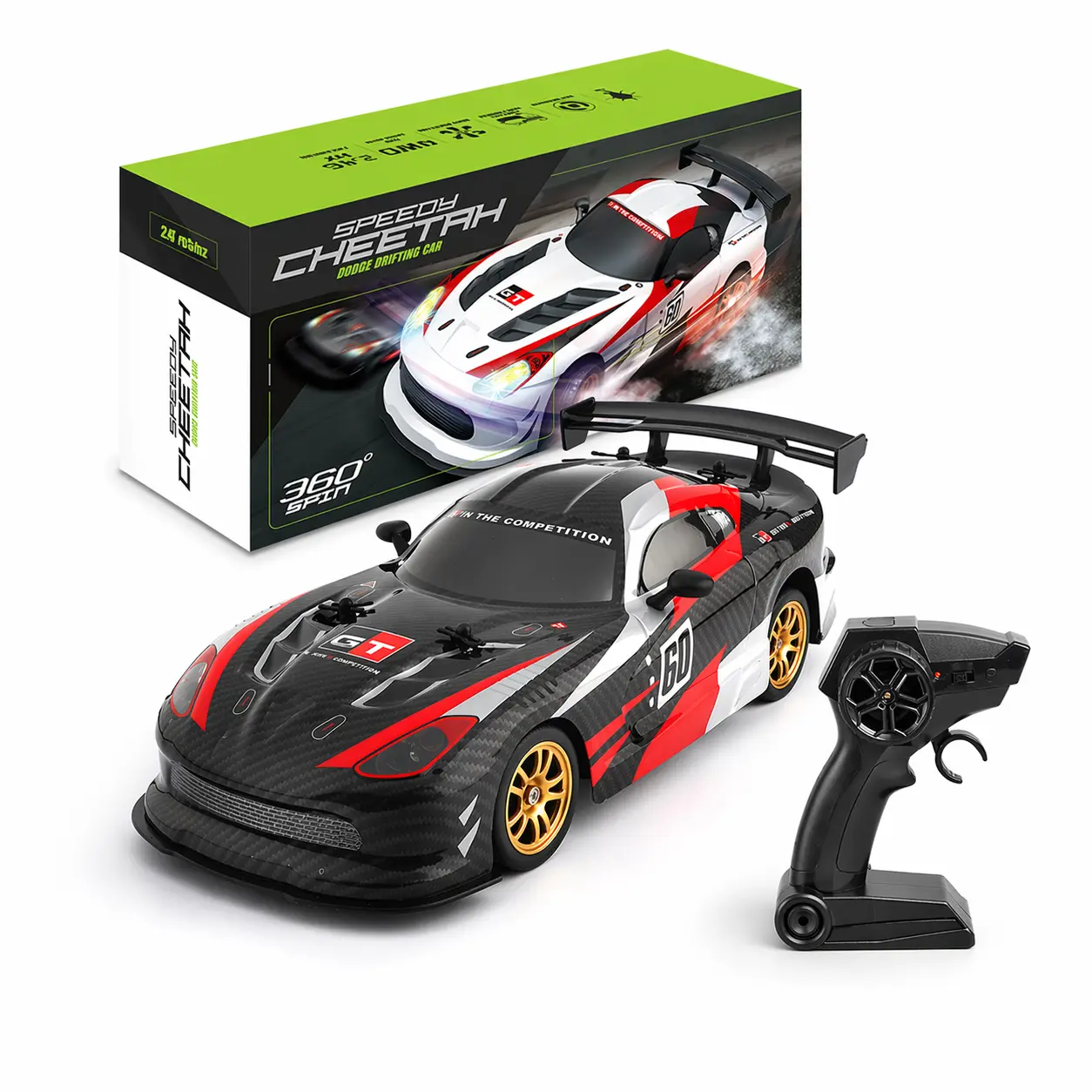 RC Racing Cheetah – 4WD Drift Auto - Afbeelding 5